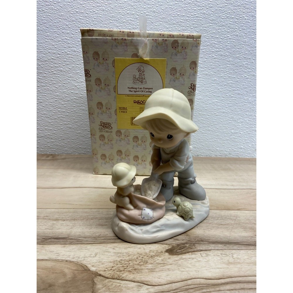 Vtg 1993 Enesco Precious Moments Nothing Can Dampen The Spirit Of Caring